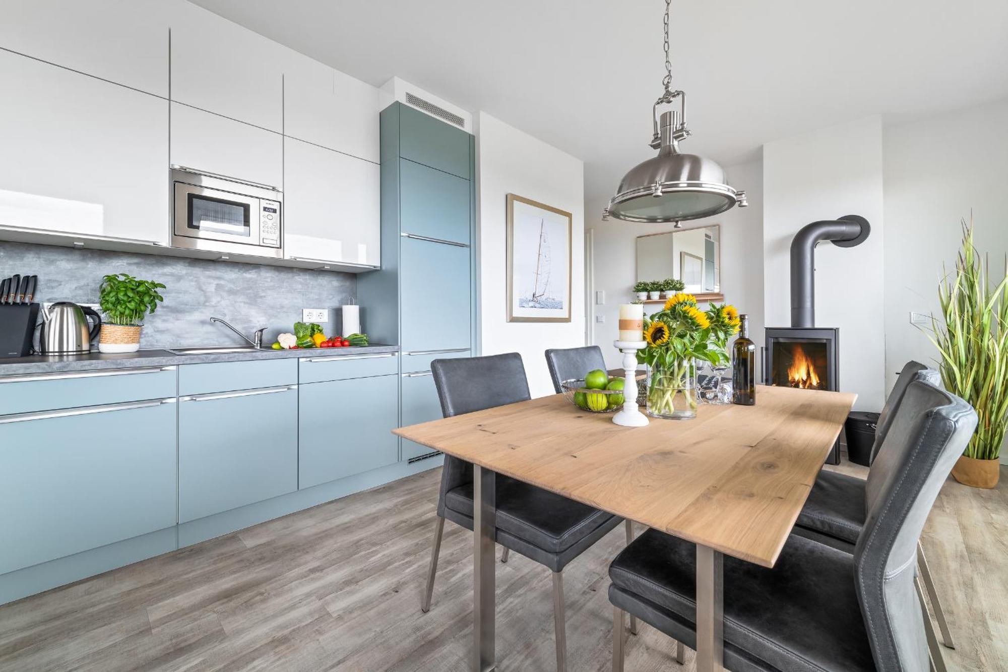 Beachterraceone - Eg, Meerblick, Terrasse, Kamin, Sauna Apartment *