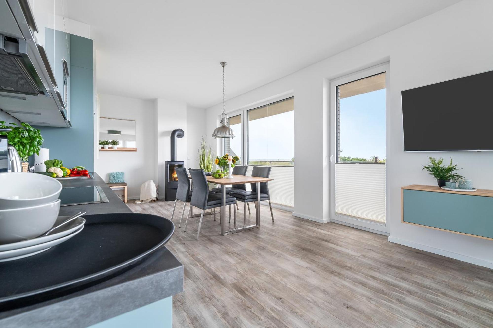 Apartment Beachterraceone - Eg, Meerblick, Terrasse, Kamin, Sauna Olpenitz