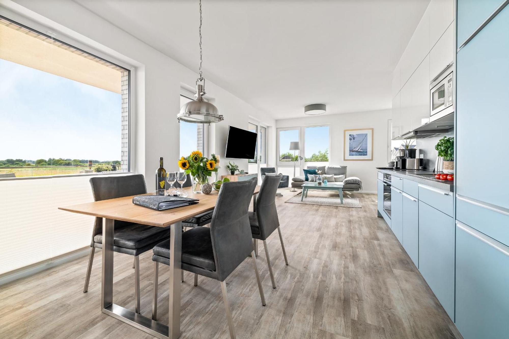 Apartment Beachterraceone - Eg, Meerblick, Terrasse, Kamin, Sauna Olpenitz